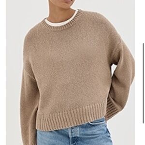 Jenni Kayne Oatmeal Cameron Crewneck Sweater